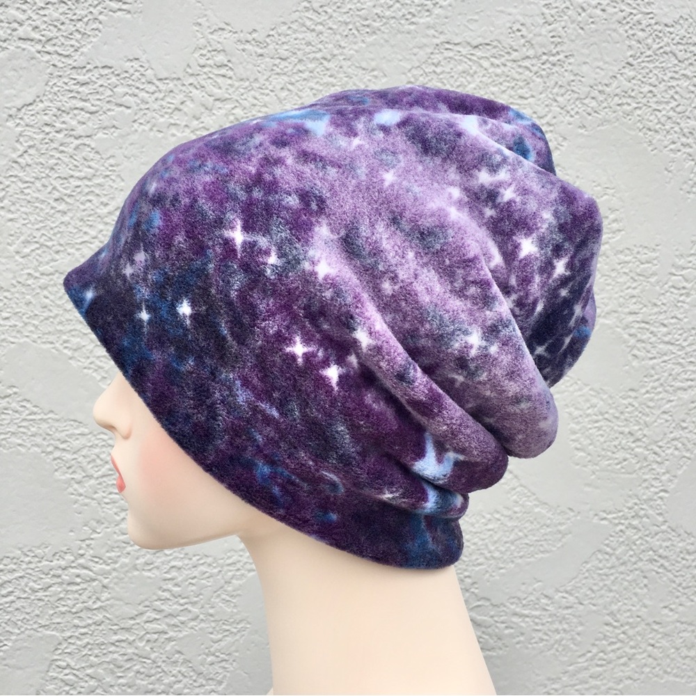 Galaxy Plush Fleece Beanie